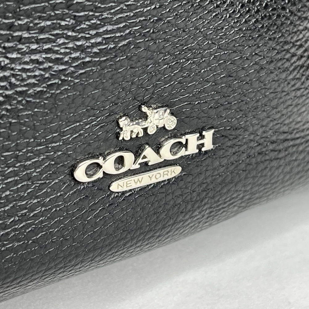 Coach Black Leather Shoulder Bag - Picture 2 of 16